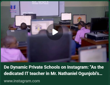 Nathaniel teaching IT at DeDynamic Private Schools